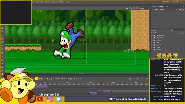 (EP2) Animation Stream | Working On Scene 6 More! | (Mario & Kirby Super Star Legacy) смотреть онлайн