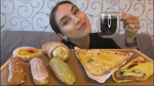 MUKBANG | ЗАВТРАК | ВСЕ ЧТО БЫЛО В ХОЛОДИЛЬНИКЕ | ДЕСЕРТЫ |