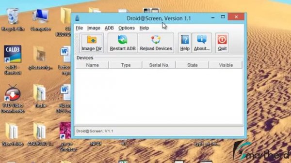 How to Make Your Android Device Screen appear on your desktop screen with droid at screen jar