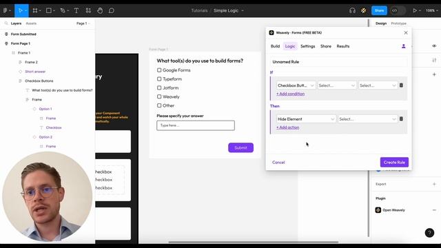 How to add conditional logic to a survey designed in Figma смотреть онлайн