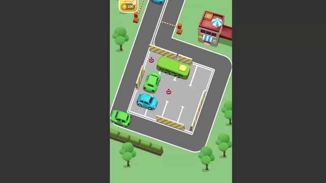 Машинки выезжают с парковки