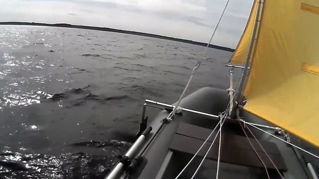 Испытания 2-х парусной лодки ПВХ смотреть онлайн