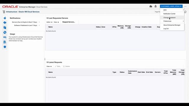 Changing the Customer User Password in Oracle Enterprise Manager смотреть онлайн