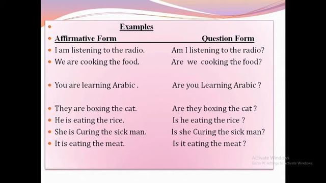 Present Continuous tense смотреть онлайн