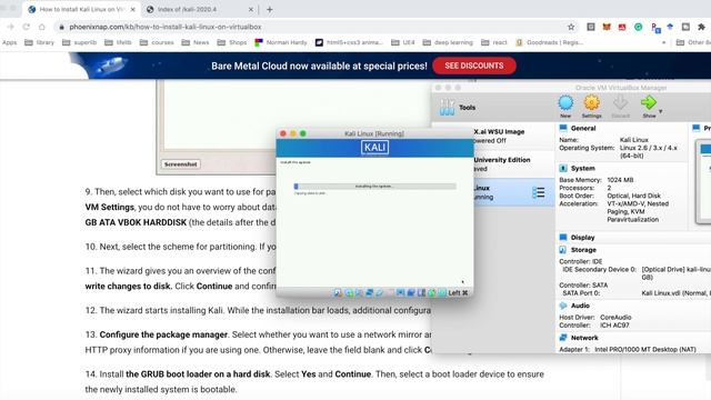 Kali install | An installation step failed. You can try to run the failing item again from the menu смотреть онлайн