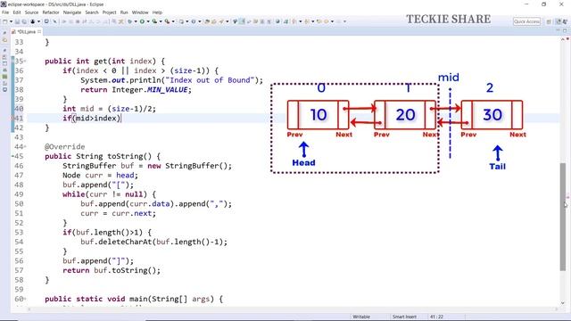 Data Structures and Algorithms | Doubly Linked List | Java | Teckieshare | Part - I смотреть онлайн