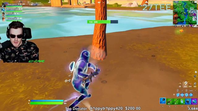 Streamers Play With Grimey Skin In Fortnite | Grimey Skin Gameplay Fortnite смотреть онлайн