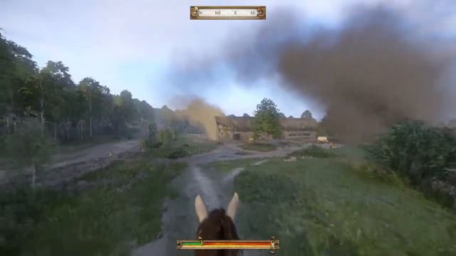 Kingdom Come Deliverance Royal Edition Horse Riding in a beatifull rainy day смотреть онлайн