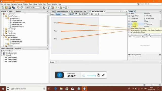 How to make a Java GUI to Calculate Simple Interest. смотреть онлайн