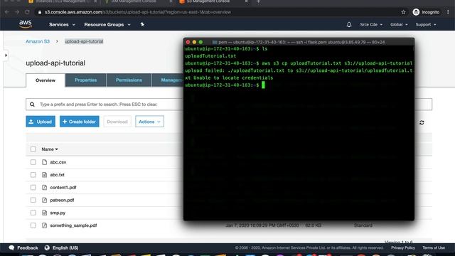 How to upload file from EC2 instance to S3 bucket смотреть онлайн