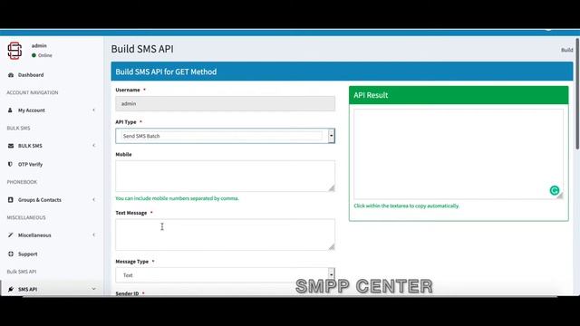 Build SMS API - SMPP Center смотреть онлайн