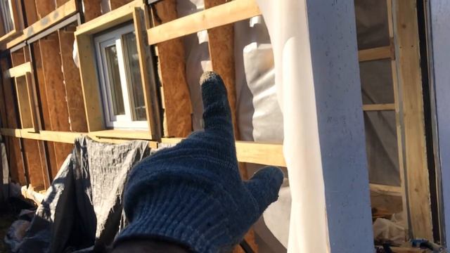 71 день. Строю Вагончик мечты - Приступаю утеплять вторую стену, утеплитель каменная вата