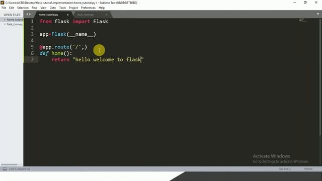 Flask Tutorial - Running server | displaying text on web page смотреть онлайн