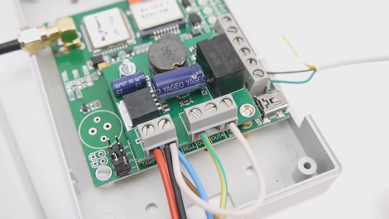 Открытие двери или шлагбаума с GSM телефона Navigard NV 1025 смотреть онлайн