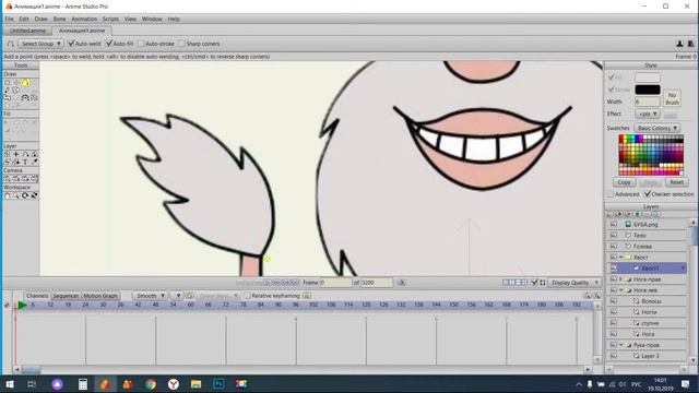 Рисуем Бубу в Anime Stutio Pro. смотреть онлайн