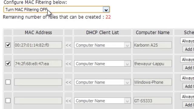Block devices in wifi router via mac address | MAC Filtering - thewayur смотреть онлайн