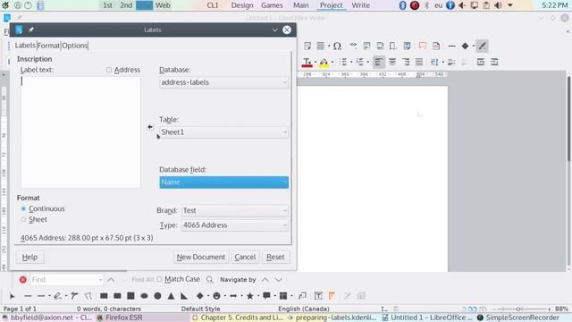 Preparing Labels In LibreOffice смотреть онлайн