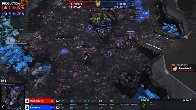 Starcraft II DreamHack Masters 2022 Atlanta Nov19 NightMare(P) v Scarlett(Z)(1) смотреть онлайн
