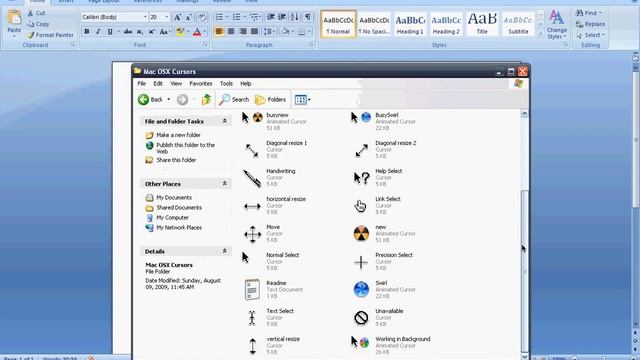Mac OS X Cursors смотреть онлайн
