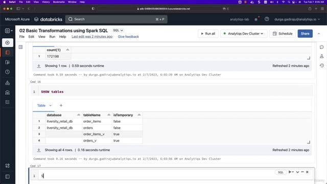 25 - Setup Spark Metastore Tables for Basic Transformations смотреть онлайн