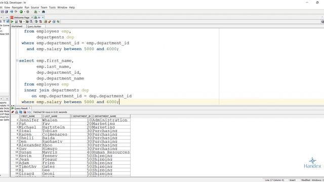 Oracle SQL dərsləri - 59. SQL joinləri | SQL INNER JOIN | SQL'de Join işlemleri смотреть онлайн