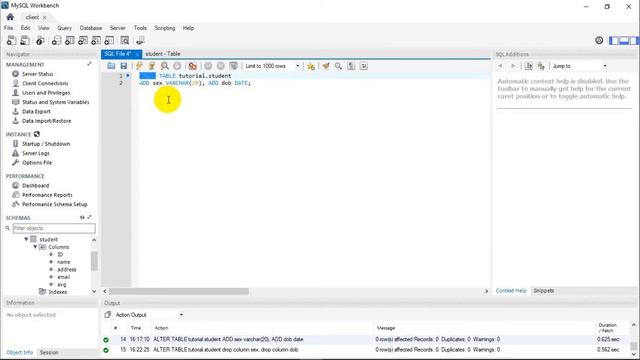 SQL-06: Thêm các cột vào bảng bằng lệnh ALTER TABLE ADD смотреть онлайн