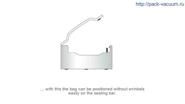 Вакуумные упаковщики Комет (5). Наклонная вставка для жидких и сыпучих продуктов.