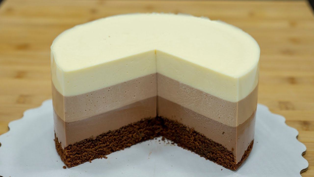 "Три шоколада" на СМЕТАНЕ. Муссовый торт - Я - ТОРТодел! смотреть онлайн