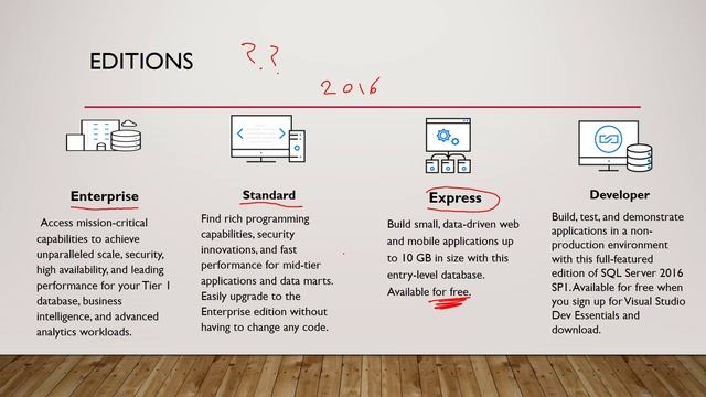تعليم ال MS SQL Server 2016 - الجزء الثاني- تنزيل وتحميل البرنامج وشرح Instance смотреть онлайн