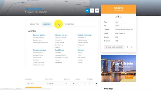 Delux - Online Hotel Booking WordPress Theme смотреть онлайн
