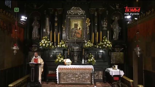 Msza święta z kaplicy Cudownego Obrazu Matki Bożej Częstochowskiej na Jasnej Górze 20.10.2020 смотреть онлайн