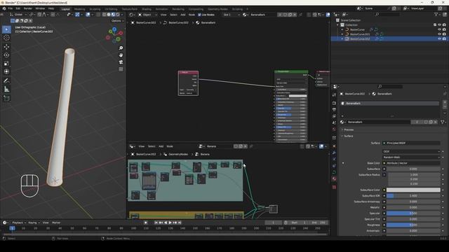 Blender Geometry nodes - Banana Generator - Silent Tutorials 9 смотреть онлайн
