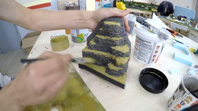 Создание горы для макетов в домашних условиях#2 смотреть онлайн