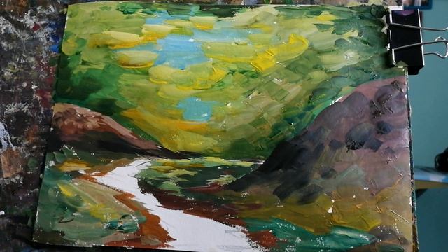 Рисуем с детьми, рисуем лес, живопись для детей, КЦЭТК, рисуем с детьми деревья, рисуем на удаленке смотреть онлайн