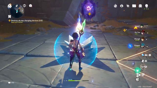 Destroy all the charging devices 4/4 || The Black Serpent Knights' Glory || Genshin Impact 2.6 смотреть онлайн