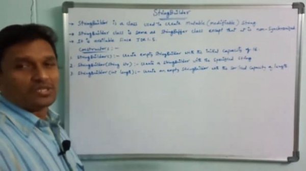 StringBuilder Class in Java | Mutable Strings in Java | StringBuilder | Java Programming | Telugu