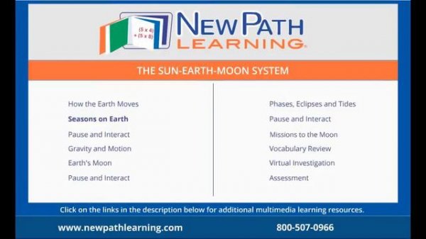 The Sun-Earth-Moon System - Seasons on Earth