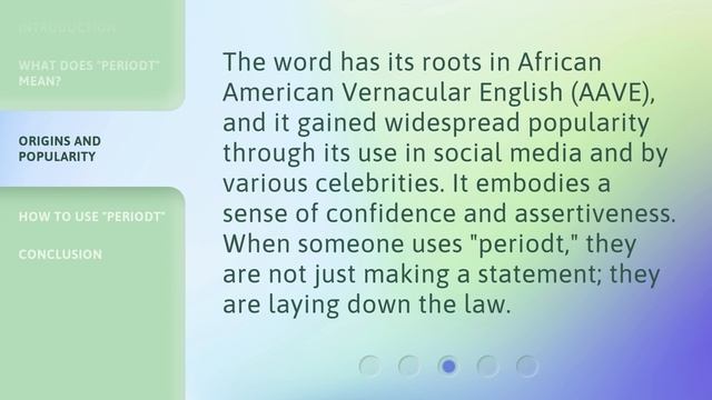 Mastering Modern Slang: Understanding "Periodt" смотреть онлайн