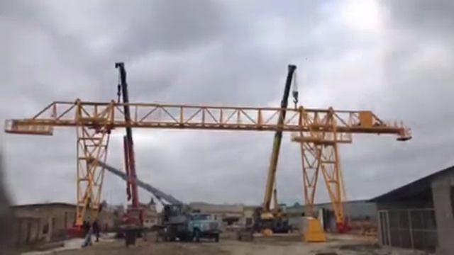 Монтаж козлового крана Крым смотреть онлайн