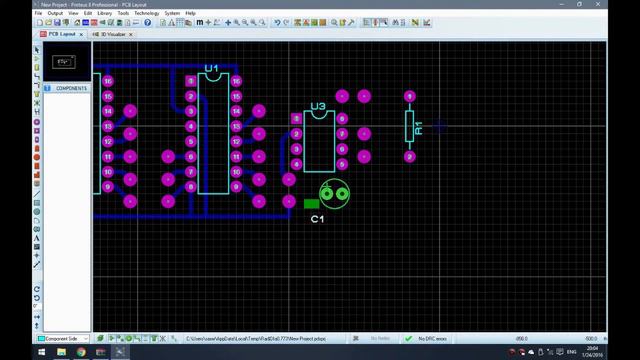Dvocifarski digitalni brojač / Two-digit digital counter in Proteus v8.1 смотреть онлайн