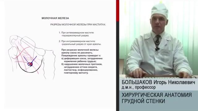 Большаков И.Н. - Грудная стенка, оперативная хирургия и топографическая анатомия смотреть онлайн