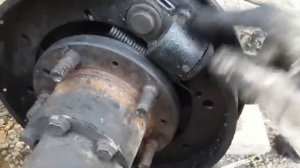 Установка пружины на тормозные колодки уаз