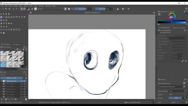 [INKTOBER 2021 Spirit]- (Casper The Friendly Ghost )Digital Art Sketching
