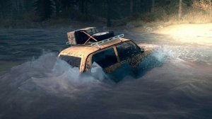НИВА едет по грязи и переправа через реку! - Spintires: MudRunner