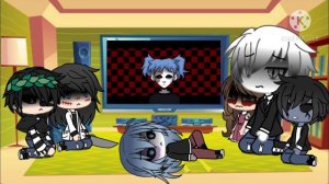 Creepy pasta reacts to Sally face(with sally face)