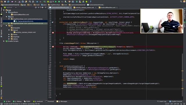 How to create an android camera app using intents - Part 6 смотреть онлайн