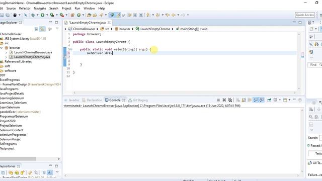 How to launch the Empty chrome browser using selenium webdriver in eclipse смотреть онлайн