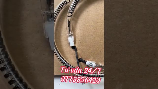 Bóng đèn halogen sợi cacbon dùng cho lò nướng thủy tinh, nồi chiên không dầu, sợi đốt dường kính 15 смотреть онлайн
