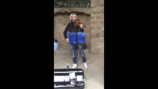 Barcelona. Уличные музыканты в Барселоне. смотреть онлайн