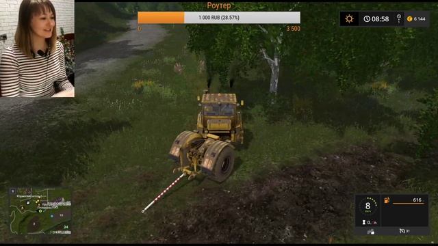 Карта СибАгроКом #1 - 4 часть /// Farming Simulator 17. Карта СибАгроКом. Logitech G27 Racing Wheel смотреть онлайн